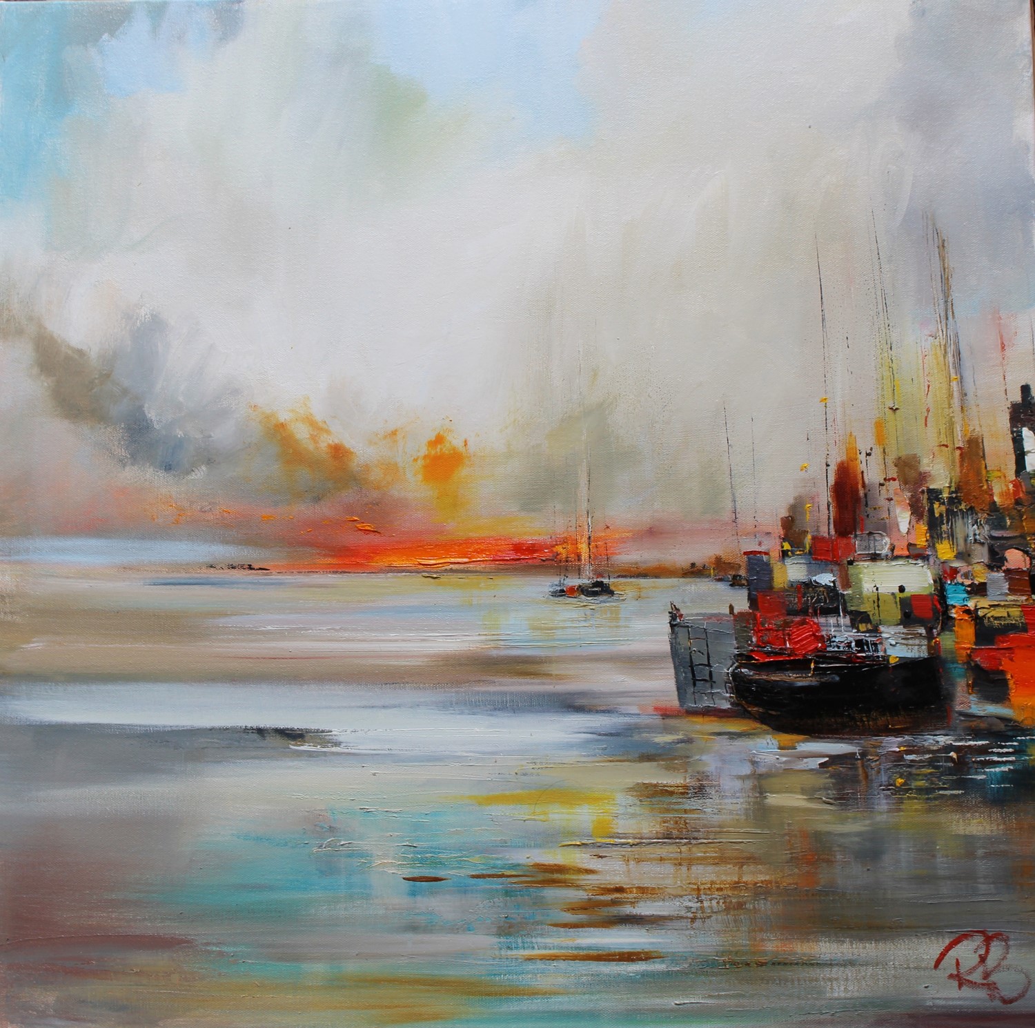 'Fishing Harbour' by artist Rosanne Barr
